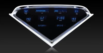 Kit de medidor de camioneta Dakota Digital 55-59 con pantalla verde azulado/azul VFD3-55C-PU-Z Foto 1 de 4