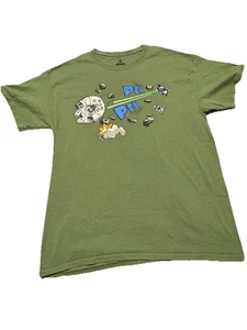 Disney Parks Star Wars Millenium Falcon Pew Pew T-shirt Green Adult Unisex L - Picture 1 of 6