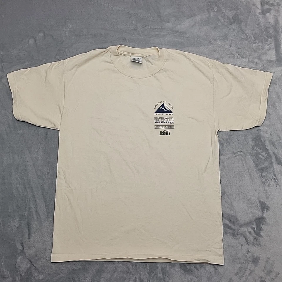 Camisa REI Hombre L Crema Continental Divide Trail Alliance Glacier Yellowstone Park Foto 1 de 4