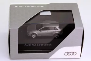 SELTENER AUDI A3 8V TDI TFSI SPORT SPORTBACK EISSILBER 1:87 HERPA (HÄNDLERMODELL) - Bild 1 von 7