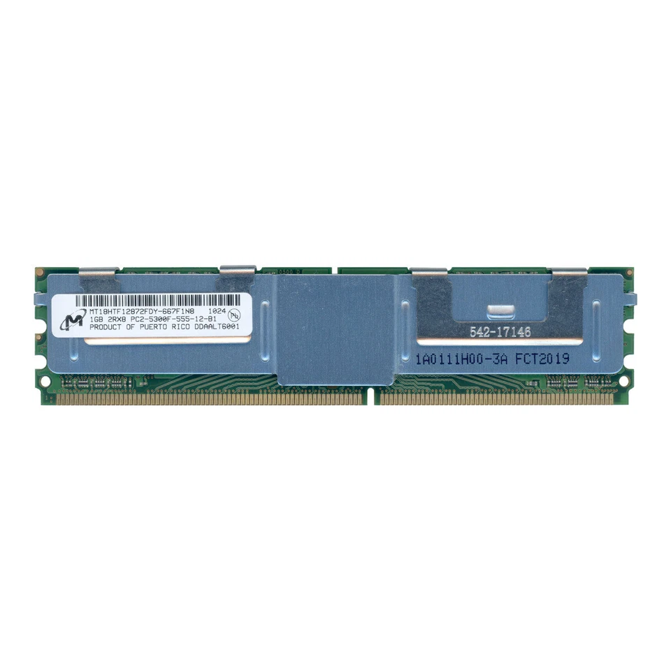 Server Modulo RAM Micron MT18HTF12872FDY-667F1N8 1GB DDR2 667MHz Fully Buffered - Immagine 1 di 1