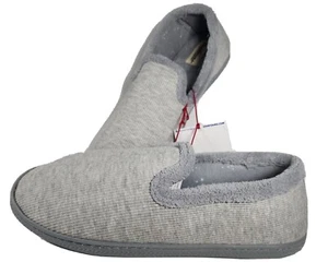 DEARFOAMS Gray Memory Foam Cozy Comfort Slippers WOMENS XL SIZE 11-12 NWT - Picture 1 of 9