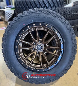 4 20x10 Fuel D681 Bronze Rebel Wheels 35" MT Mud Tires 5x5 Jeep Wrangler JK JL - Picture 1 of 5