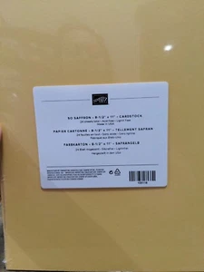 Stampin Up Rentner SO SAFRAN KARTON 18 Blatt gelb 8,5 x 11 Rentner - Bild 1 von 2