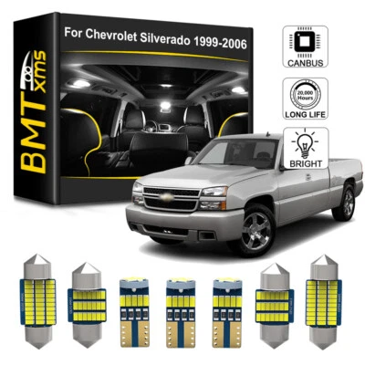 Canbus 6000K LED Interior Lights Bulb Package Kit For 99-06 CHEVROLET Silverado Foto 1 de 4
