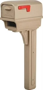 NEW SOLAR GROUP GGC1M0000 THE GENTRY MOCHA MAILBOX & POST DUAL DOOR KIT 6546303 - Picture 1 of 1