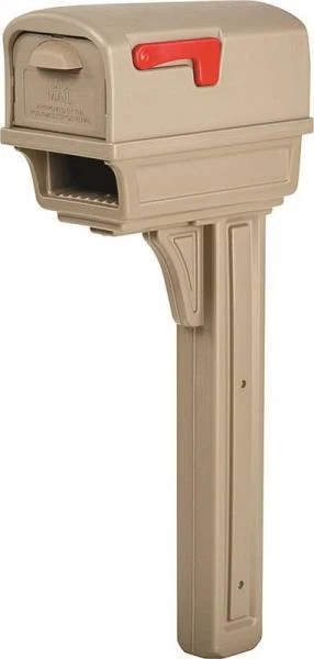 NEW SOLAR GROUP GGC1M0000 THE GENTRY MOCHA MAILBOX & POST DUAL DOOR KIT 6546303 - Image 1 of 1