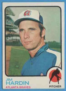 Topps Jim Hardin #124 Atlanta Braves 1973 - Imagen 1 de 2
