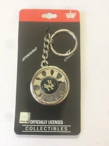 NEW Yankees Spining Wheel Keychain - Collectable - New York - NOS - MLB Licensed - Picture 1 of 1