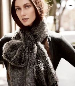 Simply Vera Wang Faux Fur Wrap-Grey - Very Soft - Picture 1 of 7