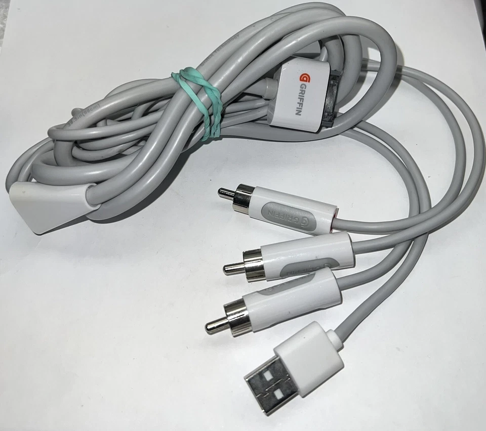 OEM Griffin AV композитный RCA кабель адаптер для Apple iPhone 3GS/4/4S, iPod, iPad - Изображение 1 из 1