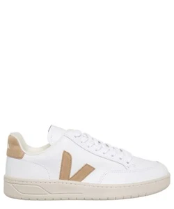 Veja Men's V-12 Leather Sneakers, Extra White Dune, 10-10.5 Medium US - Picture 1 of 5