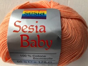 Sesia Baby Yarn ~Italy ~100% Cotton ~7 balls ~So SOFT! - Picture 1 of 3