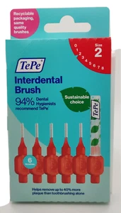 TePe Dental Easypick Interdental Brush Toothpicks & Travel Case Size 2 (0.5mm) - Picture 1 of 4
