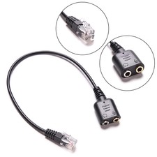 S2# New 3.5mm Audio Headset Cable Female to RJ9 Jack Adapter Converter Telephone