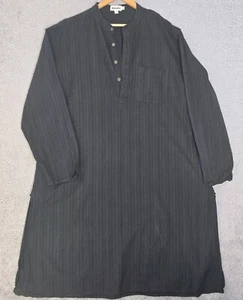 Fabindia  Kaftan Dress Sz 46 L/XL Black Boho Chic Bohemian Artsy Travel Vacation - Picture 1 of 12