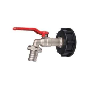 IBC Adapter mit Kugelhahn 3/4" Regenwasser 1000l Container Wassertank Kanister - Bild 1 von 4