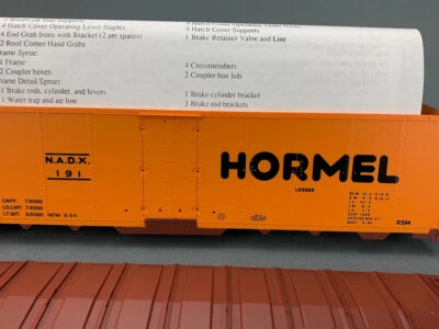 O Scale Intermountain AAR Class RSM Steel Sided Ice Bunker Hormel #191 O909 - Image 1 of 4
