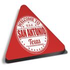 Triangle MDF Magnets - Welcome To San Antonio Texas USA #5886
