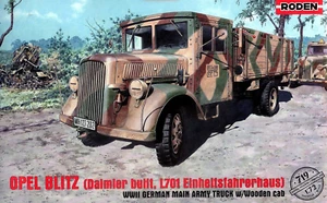 Roden 719 Opel Blitz (Daimler gebaut, L701 Einheitsfahrerhaus) deutsch, Maßstab 1/72 - Bild 1 von 12