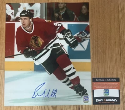 Foto firmada con autógrafo de Bernie Nichols 8x10 DA Dave & Adam certificado de autenticidad Foto 1 de 2