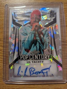 2023 Leaf Metal Pop Century Lil Yachty Signatures Silver Crystal Auto /10