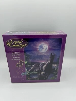 750 pc Puzzle Crystals & Candlelight- C.RieseLasse "A Midnight Stroll"  2007 #b7 - Image 1 of 4