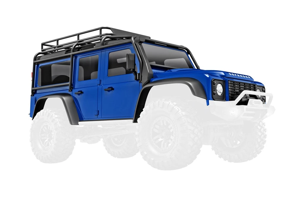 TRAXXAS 9712-Blue Carrozzeria LAND ROVER DEFENDER TRX 4M Blu Elettrico 1/18 - Immagine 1 di 1