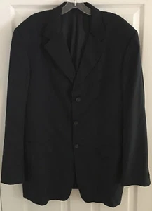Burberry London Men’s Blazer 42R Notched Lapel Wool Navy Blue Label USA Union - Picture 1 of 8