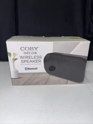 Coby Decor Wireless Bluetooth Speaker Black NEW - Image 1 of 4