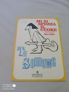 THE SORROWS UK Mod Freakbeat ORIGINAL ITALIENISCHE Noten Take a heart PYE 1966 - Bild 1 von 2