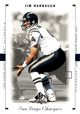1999 SP Authentic #72 Jim Harbaugh - Image 1 of 2