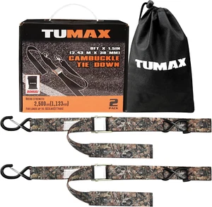 Heavy Duty Cam Buckle Strap, 1,5 Zoll x 8 Fuß Cargo Straps mit Sicherheits-S-Haken, 2500 - Bild 1 von 12
