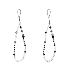Cell Phone Wrist Strap Beads Keychain Bead Charm Mobile Phone Charm - Photo 1/12