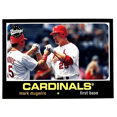 Mark McGwire 2002 Upper Deck Vintage Card #154 St. Louis Cardinals - Image 1 of 2