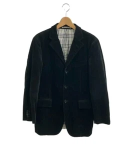 Burberry Black Label Tailored Corduroy Jacket Black Men's Size S - Picture 1 of 8