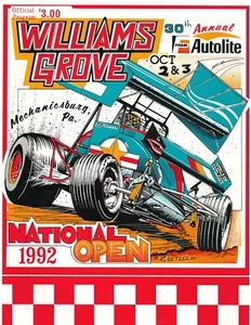 1992 Williams Grove Speedway National Open Program - October 2-3, 1992 - Picture 1 of 2