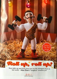 STRICKANLEITUNG Alan Dart Strongman Spielzeug - Zirkus Roll Up Roll Up 30,5 cm groß - Bild 1 von 7