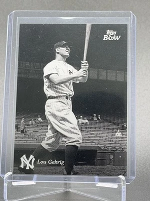 2023 Topps Black & White LOU GEHRIG Extended Short Print SP #104 Yankees - Image 1 of 2
