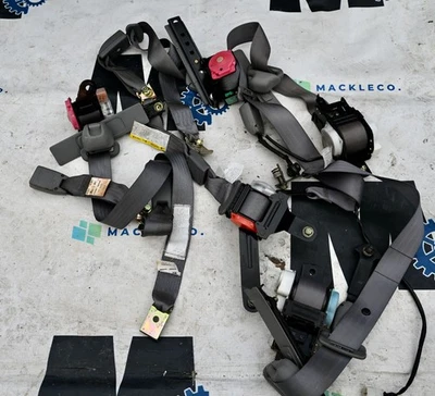 2002 Subaru Forester cintos de segurança cintos cinza dianteiro traseiro esquerdo direito retratores LH R - Imagem 1 de 4