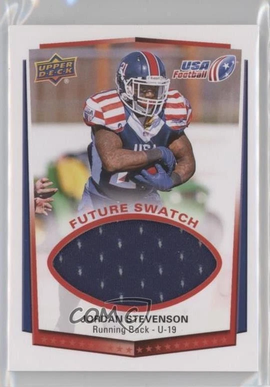 2015 Upper Deck USA Football USA U-19 Future Swatch Jordan Stevenson #3 - Image 1 of 2