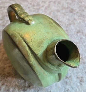 Vintage Frankoma Prairie Green Pitcher Old Clay Pottery Rare Version Estate Find - Picture 1 of 9