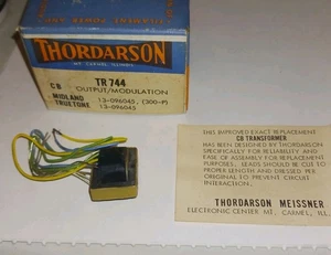 THORDARSON CB OUTPUT MODULATION TRANSFORMER TR744 IN BOX MIDLAND,TRUETONE - Picture 1 of 4