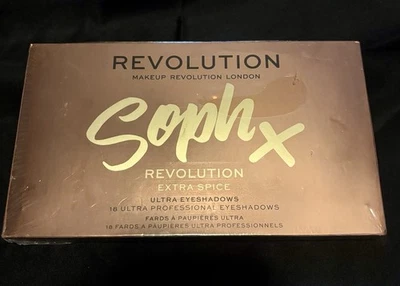 Makeup Revolution x Soph Extra Spice Eyeshadow Palette - 18 Shades New In Box - Image 1 of 2