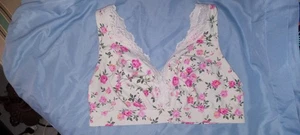 Breezies XL BH ohne Bügel Elfenbein Rosa Blumen Style A391529 Preisvorschlag machen - Bild 1 von 3