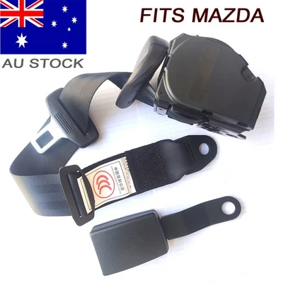 For Mazda Cars 3-Point Universal Seat Belt Lap Adjustable Kit Harness Hard Stalk - image 1 of 4