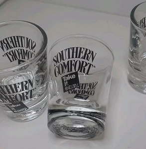 Set Of Three(3) SOUTHERN COMFORT Whiskey Shot Glasses - SOCO SO CO - Picture 1 of 9