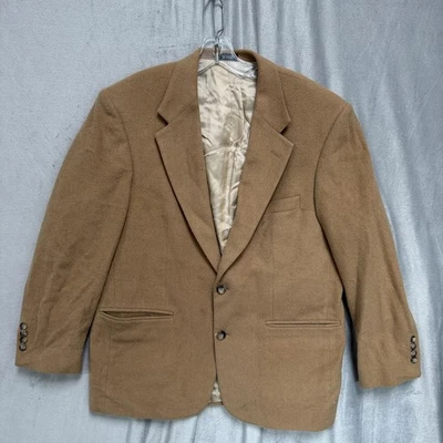 Robert Stock Blazer Jacket Mens 40S Camel Wool Camelhair Sport Coat Lined - Image 1 of 4