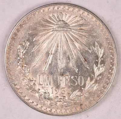 México 1933 1 peso 16,6 g plata 0,720  Foto 1 de 2