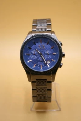Reloj de pulsera Amani Exchange para hombre esfera azul cronógrafo AX1176 BATERÍA NUEVA Foto 1 de 3